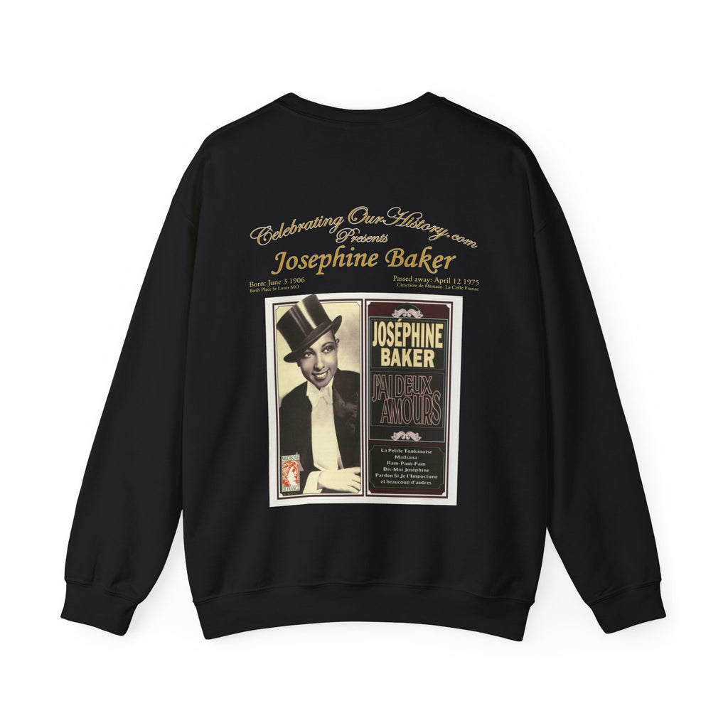 Josephine Baker - J'ai Deux Amours v2 -  Front and Back Printed Concert Style Sweatshirt
