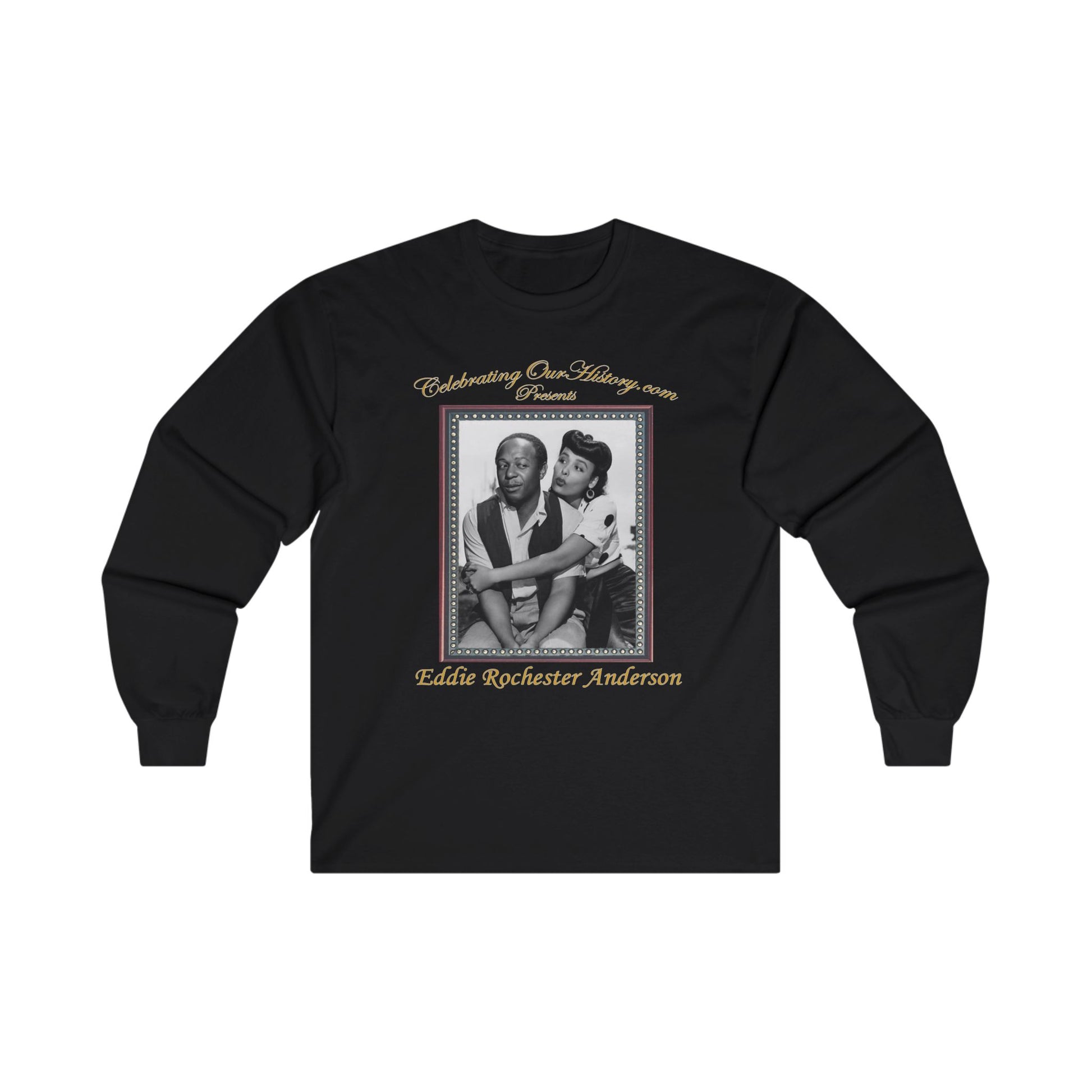Eddie "Rochester" Anderson - Cabin in the Sky (1943) - Front and Back Printed Concert Style Long Sleeve T-Shirt