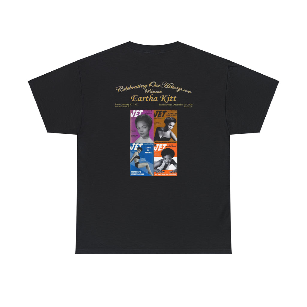 Eartha Kitt - Four Magazines -  Front and Back Printed Concert Style T-Shirt