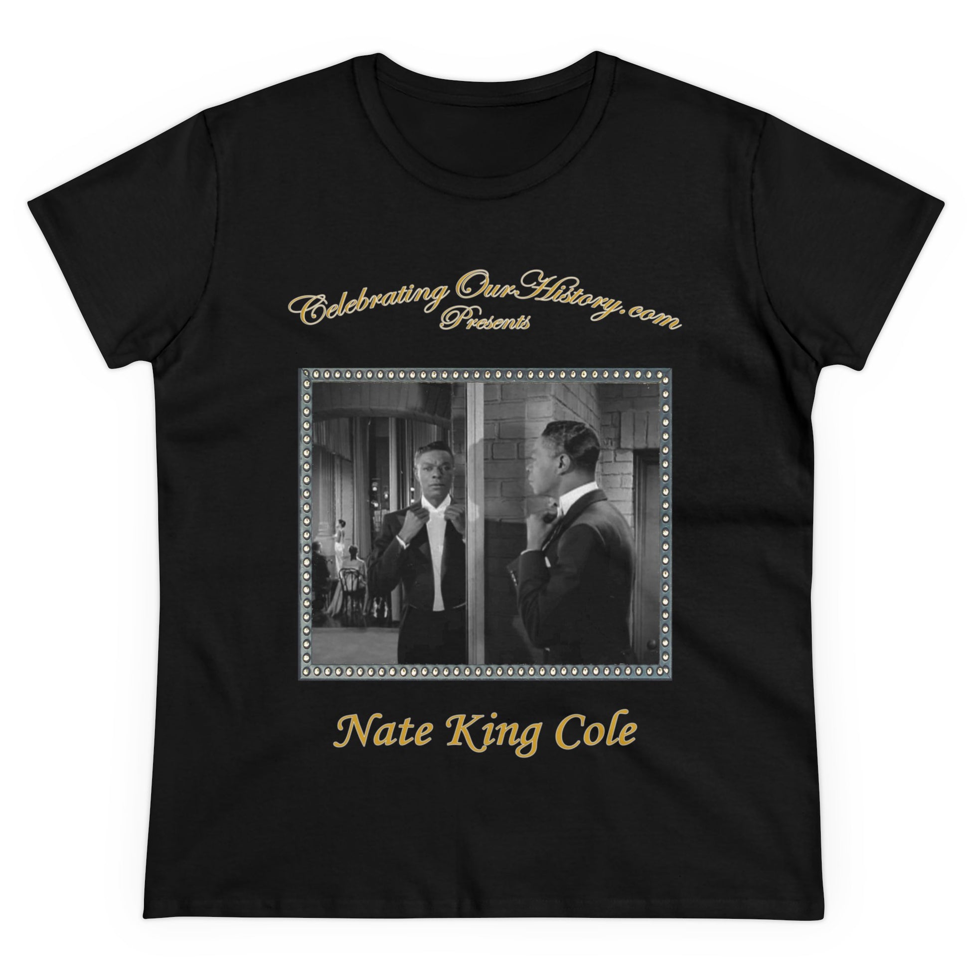 Nat King Cole - St. Louis Blues (1958) v2 -  Front and Back Printed Concert Style Women's T-Shirt