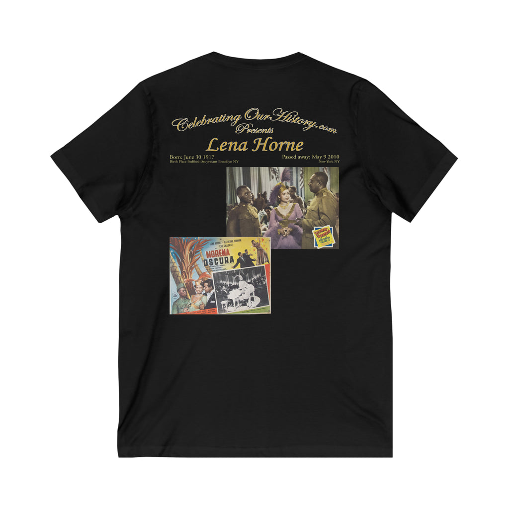 Lena Horne - Stormy Weather (1943) v2 - Front and Back Printed Concert Style V-Neck T-Shirt