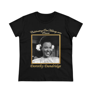 Dorothy Dandridge - Pillow to Post -  Front and Back Printed Concert Style Women's T-Shirt