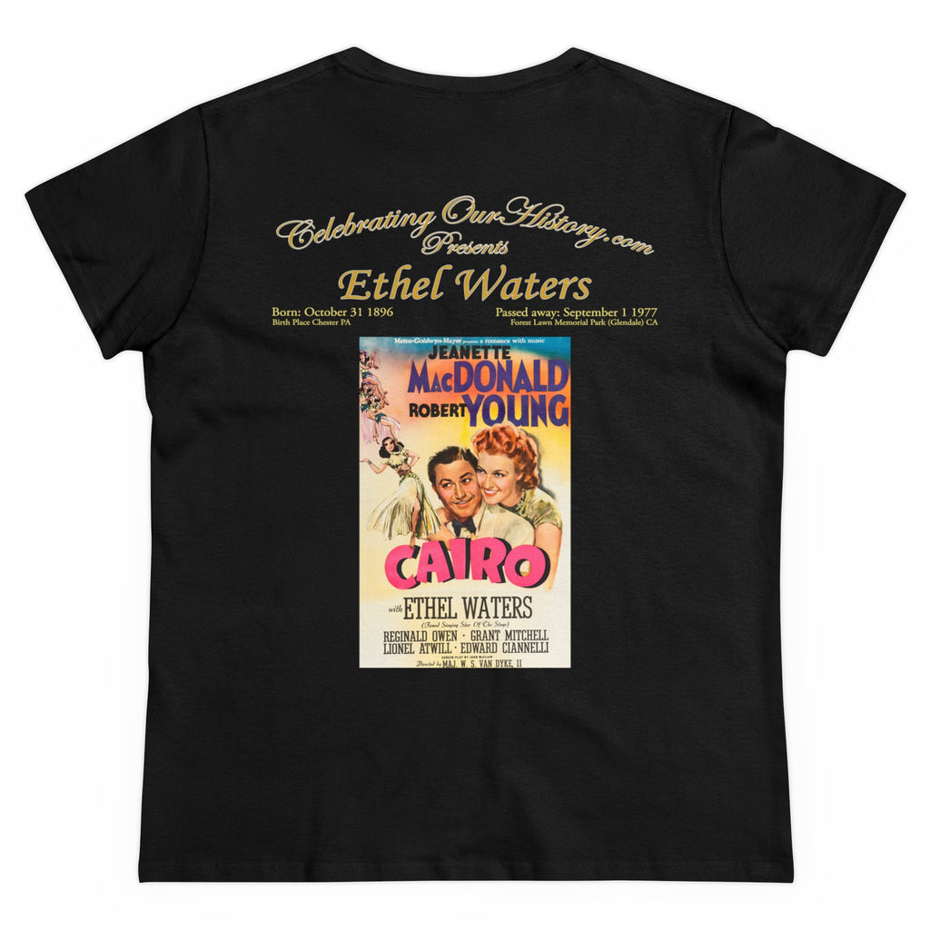 Ethel Waters - Cairo (1942) -  Front and Back Printed Concert Style Women's T-Shirt