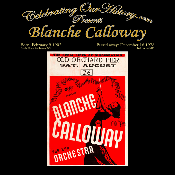 Blanche Calloway - Old Orchard Pier -  Front and Back Printed Concert Style T-Shirt