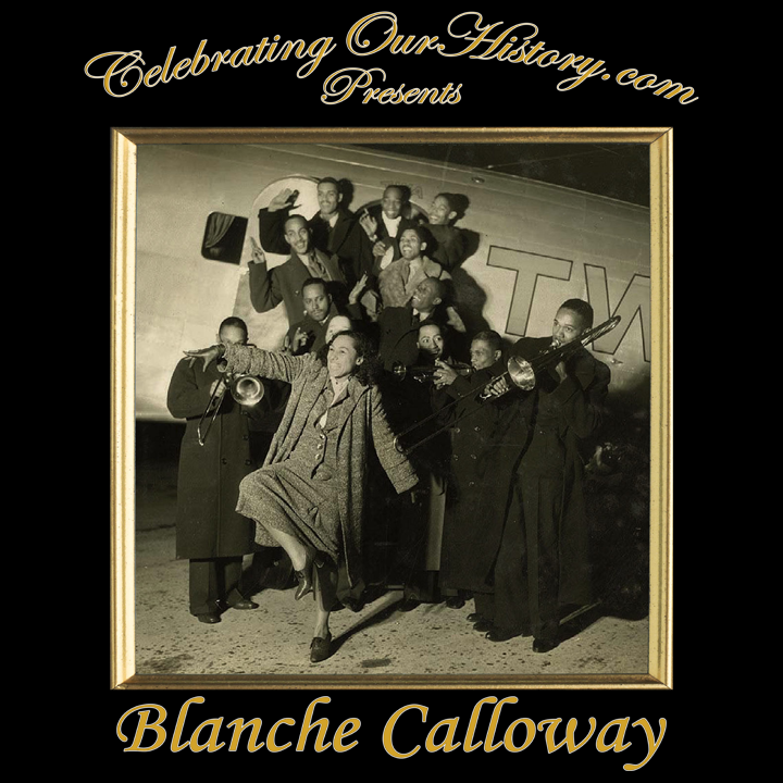 Blanche Calloway - Four Albums -  Front and Back Printed Concert Style T-Shirt