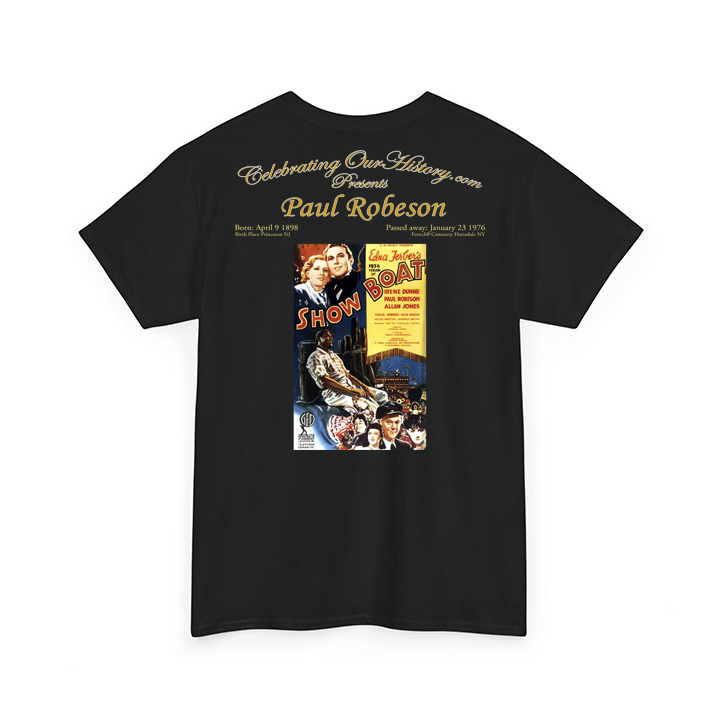 Paul Robeson - Show Boat (1936) -  Front and Back Printed Concert Style T-Shirt