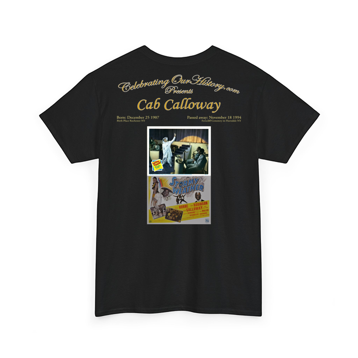 Cab Calloway - St. Louis Blues (1958) -  Front and Back Printed Concert Style T-Shirt
