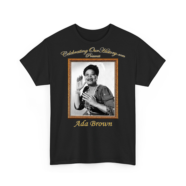 Ada Brown - Stormy Weather (1943) -  Front and Back Printed Concert Style T-Shirt