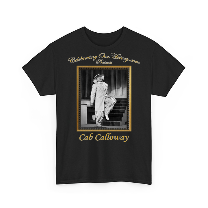 Cab Calloway - St. Louis Blues (1958) -  Front and Back Printed Concert Style T-Shirt