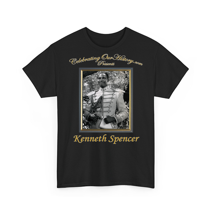 Kenneth Spencer - Cabin in the Sky (1943) -  Front and Back Printed Concert Style T-Shirt
