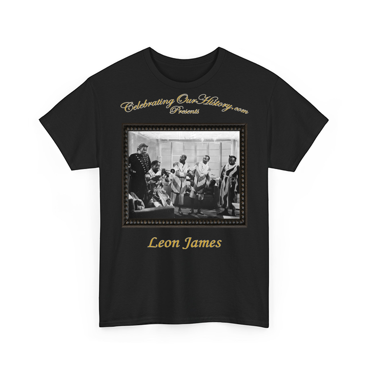 Leon James - Cabin in the Sky (1943) -  Front and Back Printed Concert Style T-Shirt