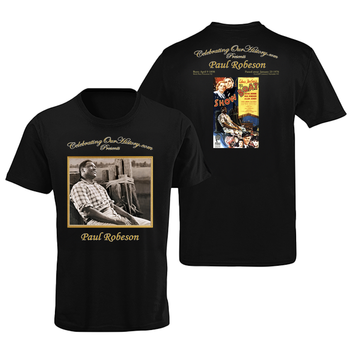 Paul Robeson - Show Boat (1936) -  Front and Back Printed Concert Style T-Shirt