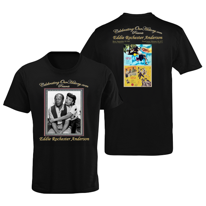 Eddie "Rochester" Anderson - Cabin in the Sky (1943) -  Front and Back Printed Concert Style T-Shirt