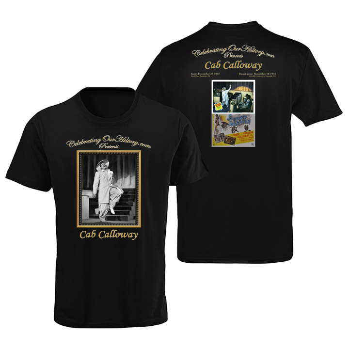 Cab Calloway - St. Louis Blues (1958) -  Front and Back Printed Concert Style T-Shirt