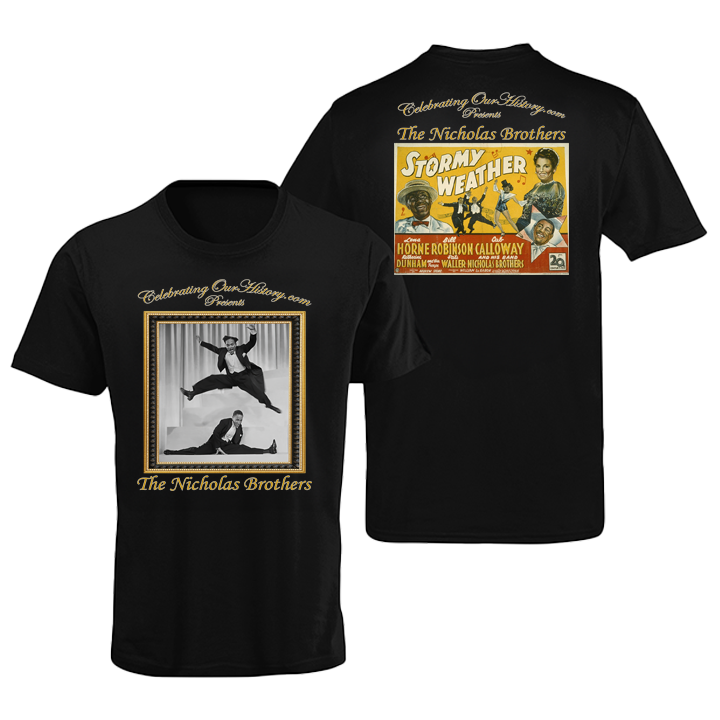 The Nicholas Brothers - Stormy Weather (1943) v2 - Front and Back Printed Concert Style T-Shirt