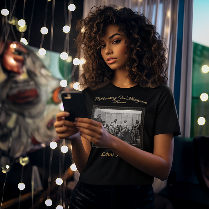 Leon James - Cabin in the Sky (1943) -  Front and Back Printed Concert Style T-Shirt