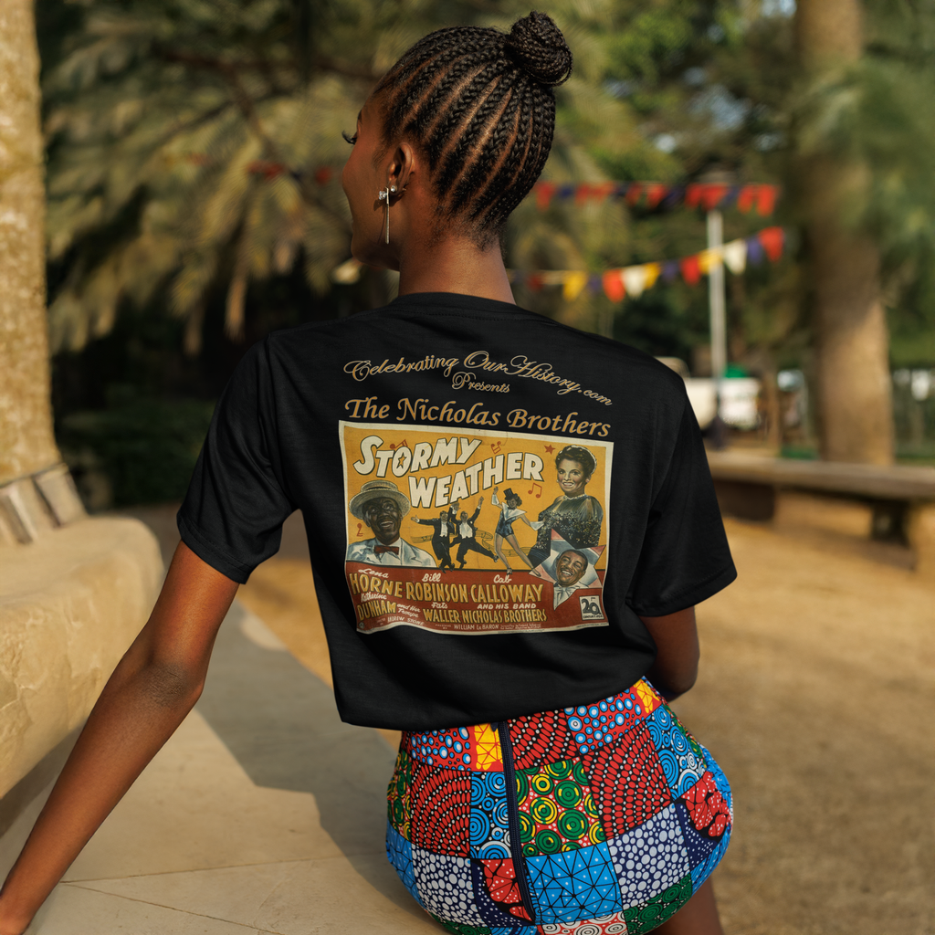 The Nicholas Brothers - Stormy Weather (1943) v2 - Front and Back Printed Concert Style T-Shirt