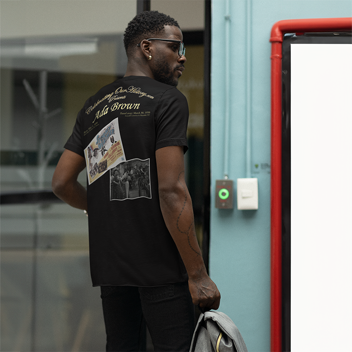 Ada Brown - Stormy Weather (1943) -  Front and Back Printed Concert Style T-Shirt