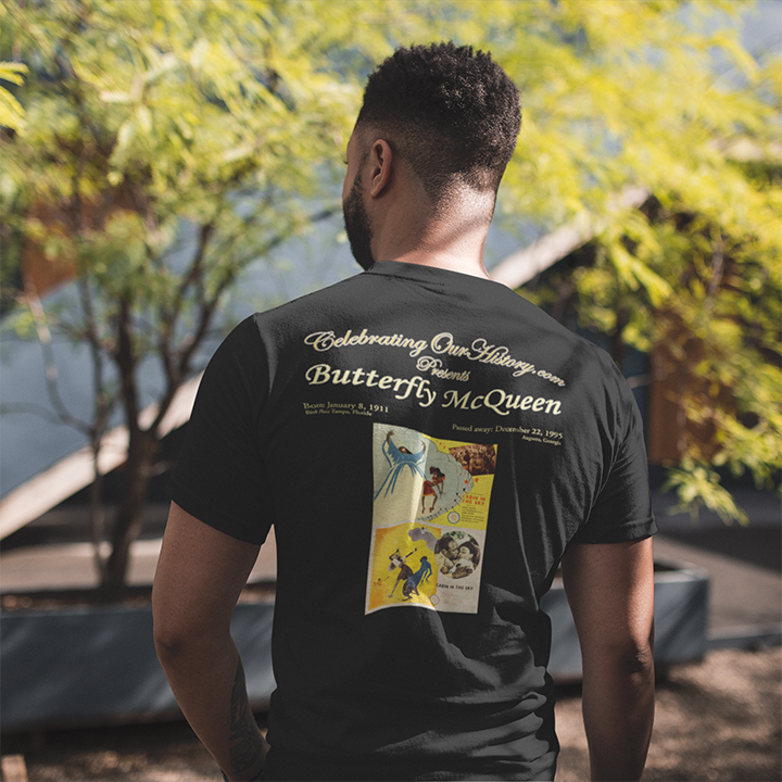 Butterfly McQueen - Cabin in the Sky (1943) -  Front and Back Printed Concert Style T-Shirt