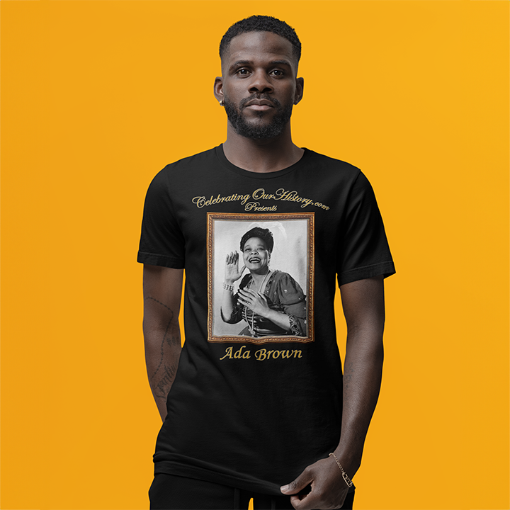 Ada Brown - Stormy Weather (1943) -  Front and Back Printed Concert Style T-Shirt