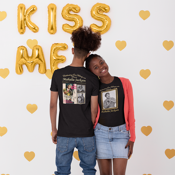 Mahalia Jackson - St. Louis Blues (1958) -  Front and Back Printed Concert Style T-Shirt