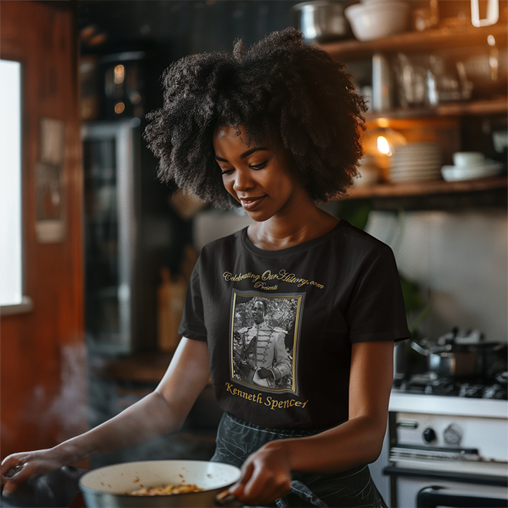 Kenneth Spencer - Cabin in the Sky (1943) -  Front and Back Printed Concert Style T-Shirt