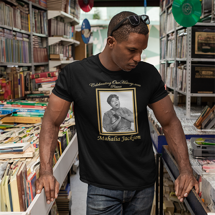 Mahalia Jackson - St. Louis Blues (1958) -  Front and Back Printed Concert Style T-Shirt
