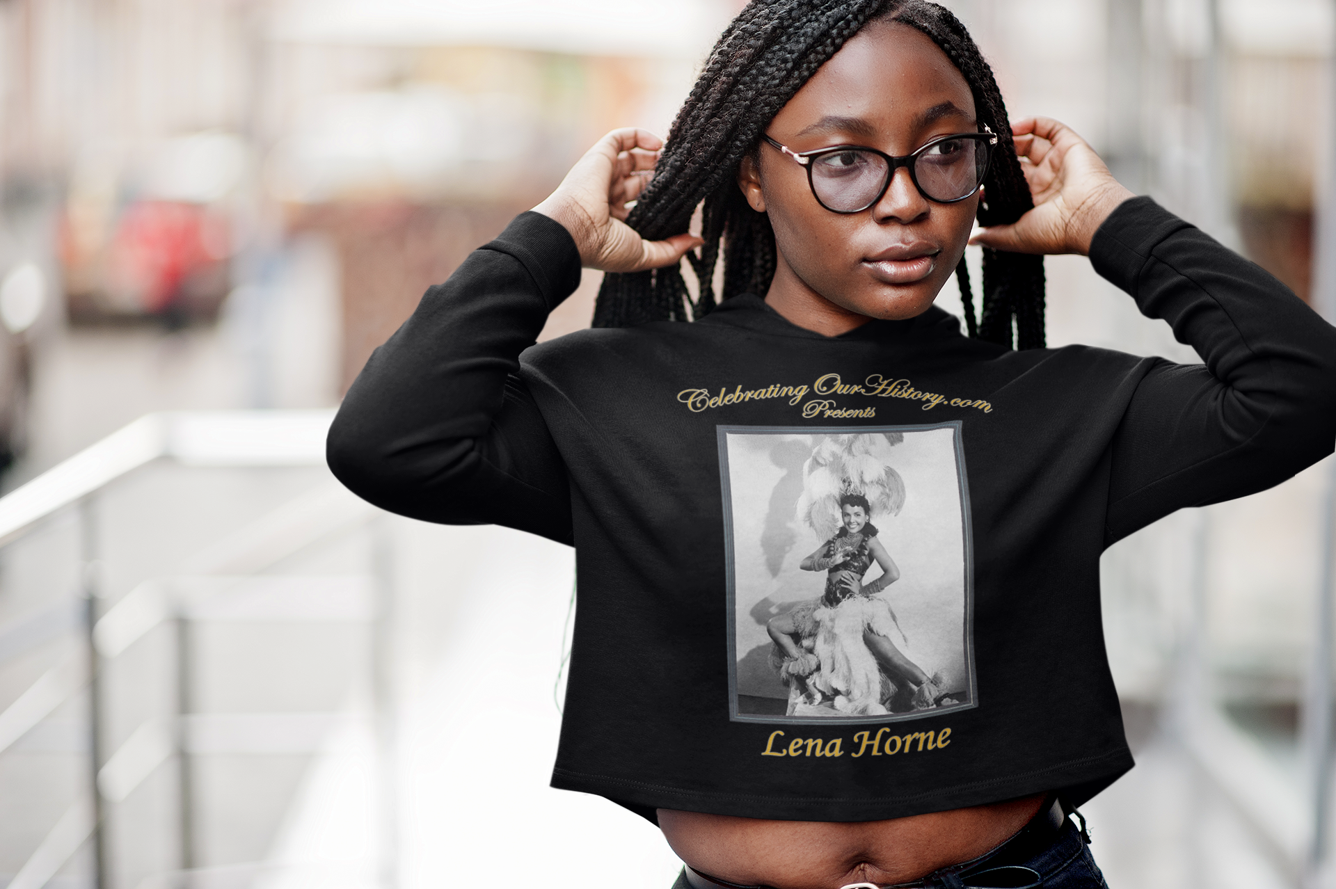 Lena Horne - Stormy Weather (1943) - Women's Crop Hoodie