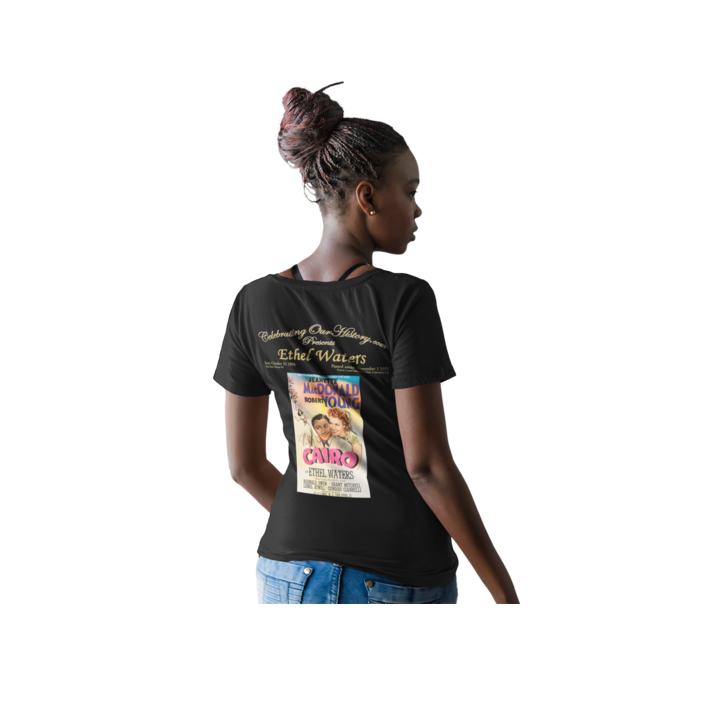 Ethel Waters - Cairo (1942) -  Front and Back Printed Concert Style Women's T-Shirt
