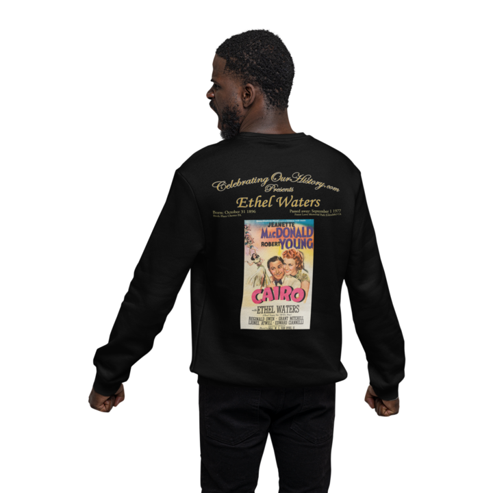 Ethel Waters - Cairo (1942) -  Front and Back Printed Concert Style Sweatshirt