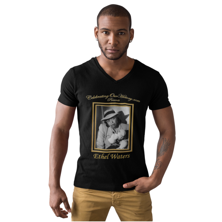 Ethel Waters - Cairo (1942) - Front and Back Printed Concert Style V-Neck T-Shirt