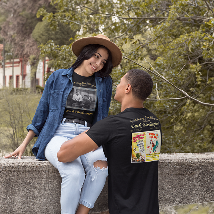 Buck Washington - Cabin in the Sky (1943) -  Front and Back Printed Concert Style T-Shirt