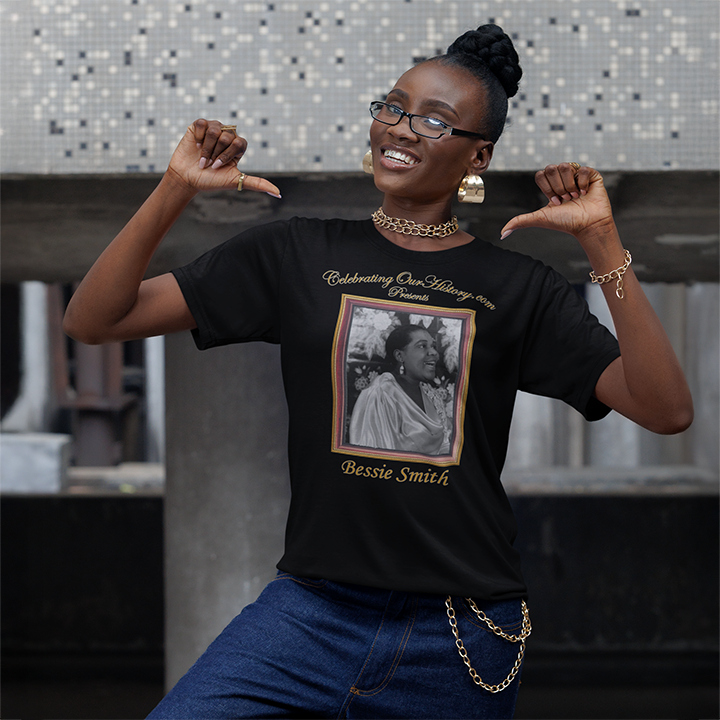 Bessie Smith - St. Louis Blues (1929) -  Front and Back Printed Concert Style T-Shirt