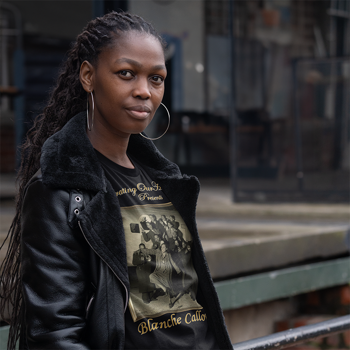 Blanche Calloway - Four Albums -  Front and Back Printed Concert Style T-Shirt