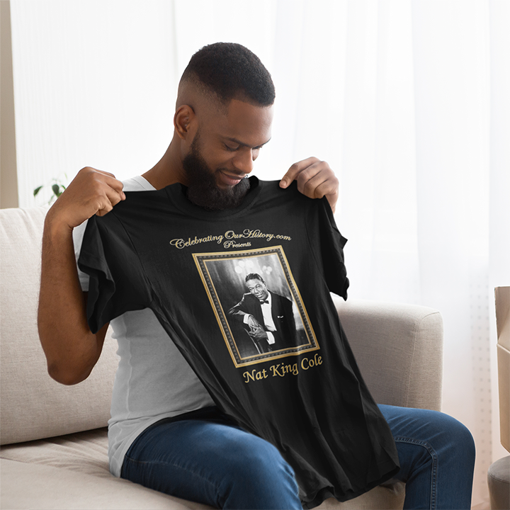 Nat King Cole - St. Louis Blues (1958) Album -  Front and Back Printed Concert Style T-Shirt