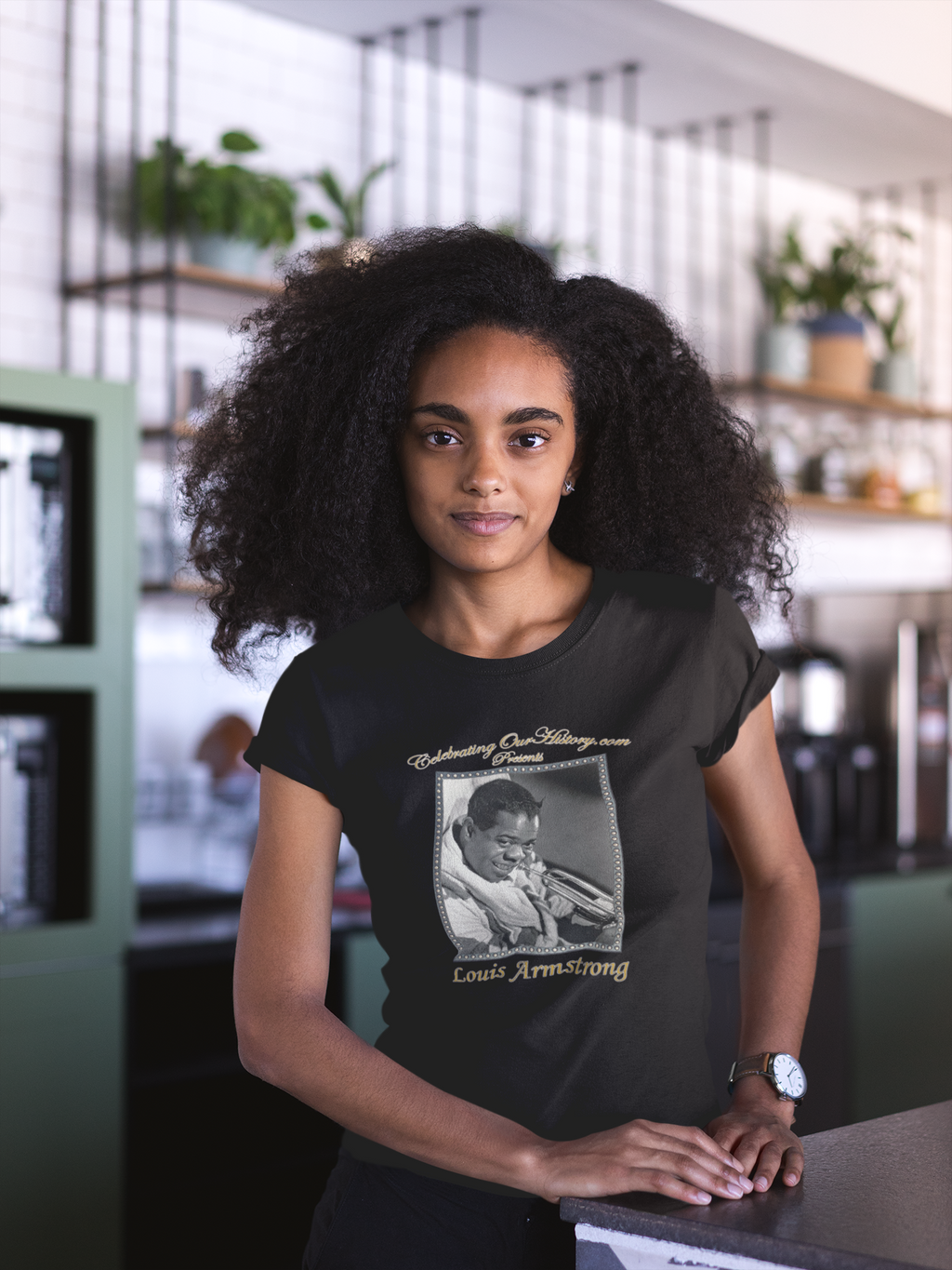 Louis Armstrong - Cabin in the Sky (1943) -  Front and Back Printed Concert Style Women's T-Shirt