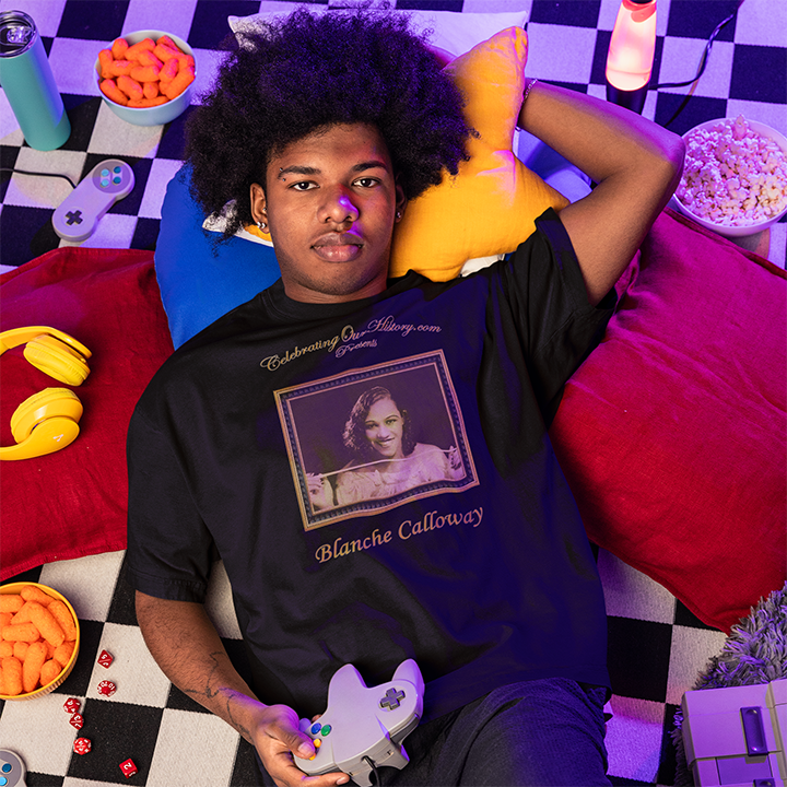 Blanche Calloway - Apollo -  Front and Back Printed Concert Style T-Shirt