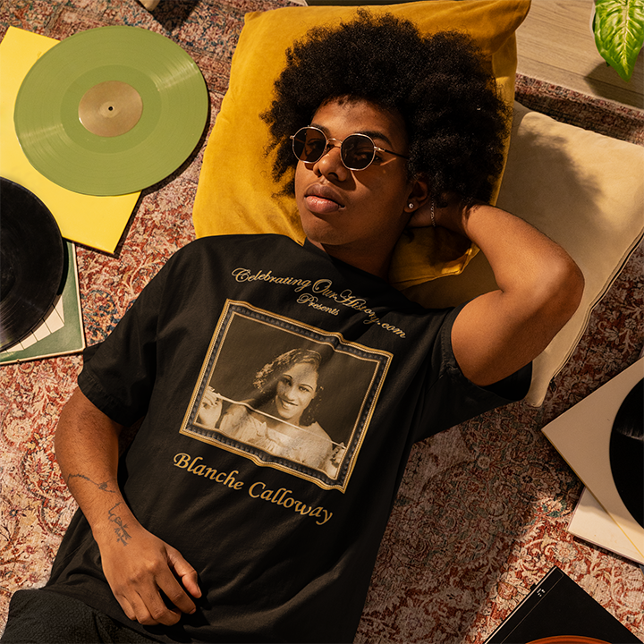 Blanche Calloway - Apollo -  Front and Back Printed Concert Style T-Shirt