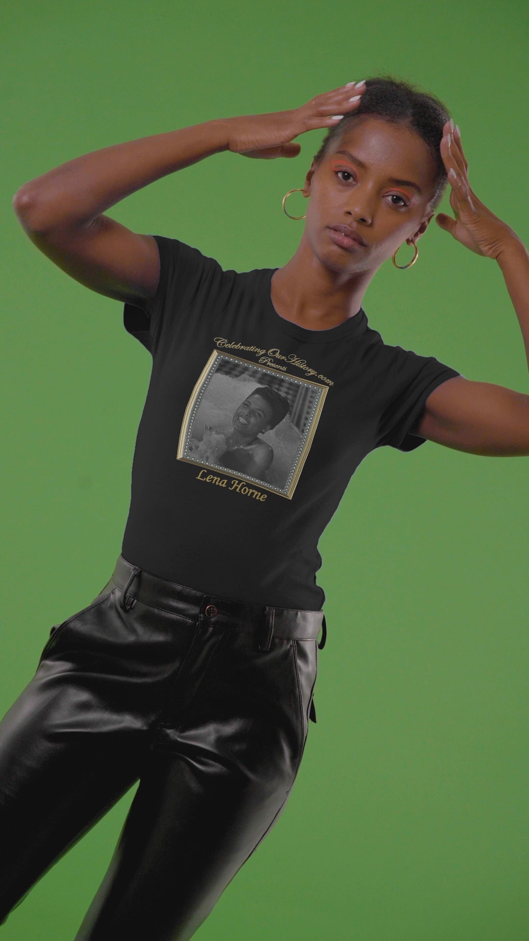 Lena Horne - Cabin in the Sky (1943) - Front and Back Printed Concert Style Women's T-Shirt