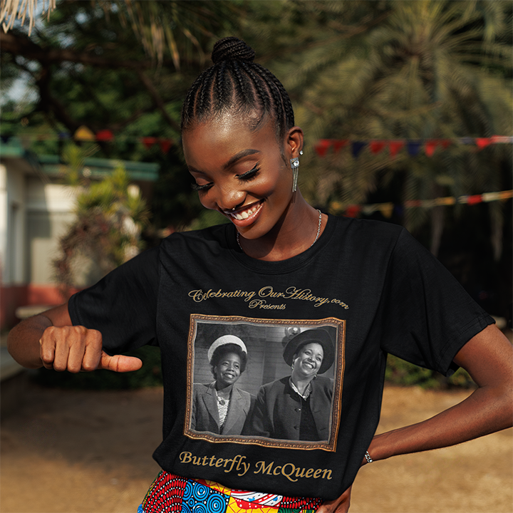 Butterfly McQueen - Cabin in the Sky (1943) -  Front and Back Printed Concert Style T-Shirt
