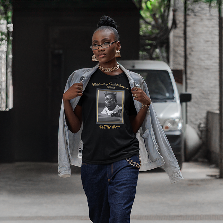 Willie Best - Cabin in the Sky (1943) -  Front and Back Printed Concert Style T-Shirt