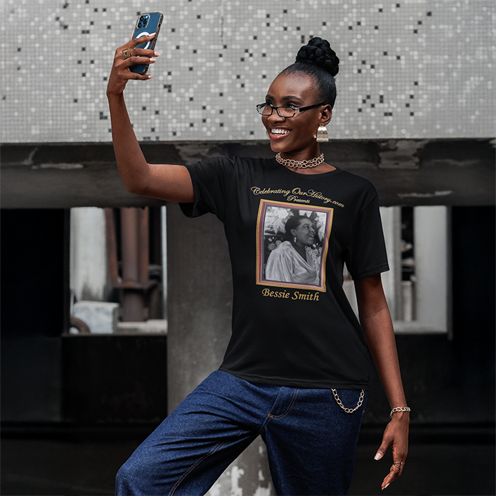Bessie Smith - St. Louis Blues (1929) -  Front and Back Printed Concert Style T-Shirt