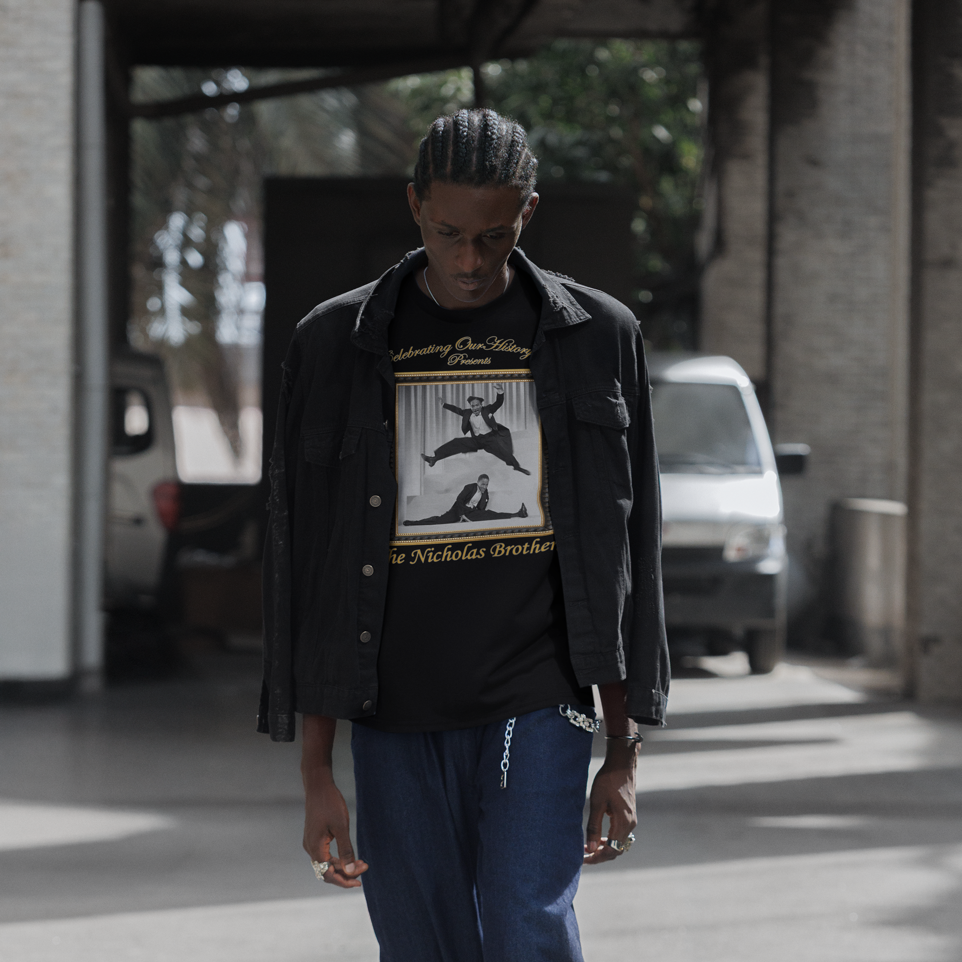 The Nicholas Brothers - Stormy Weather (1943) v2 - Front and Back Printed Concert Style T-Shirt