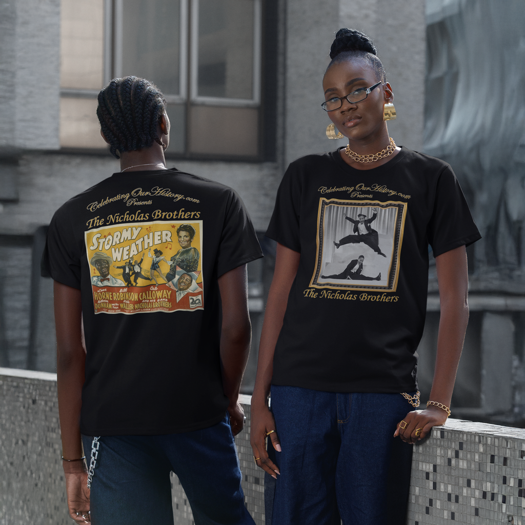 The Nicholas Brothers - Stormy Weather (1943) v2 - Front and Back Printed Concert Style T-Shirt