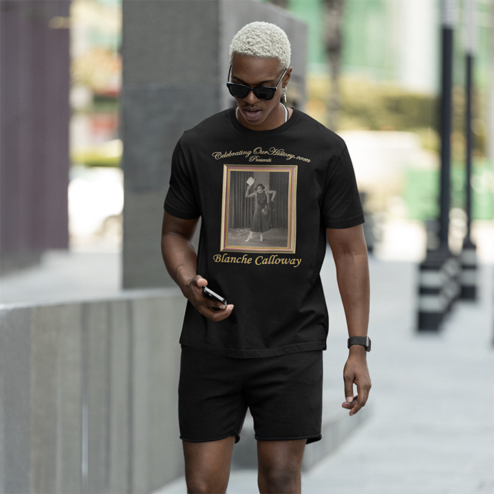 Blanche Calloway - Queen Of Jazz -  Front and Back Printed Concert Style T-Shirt