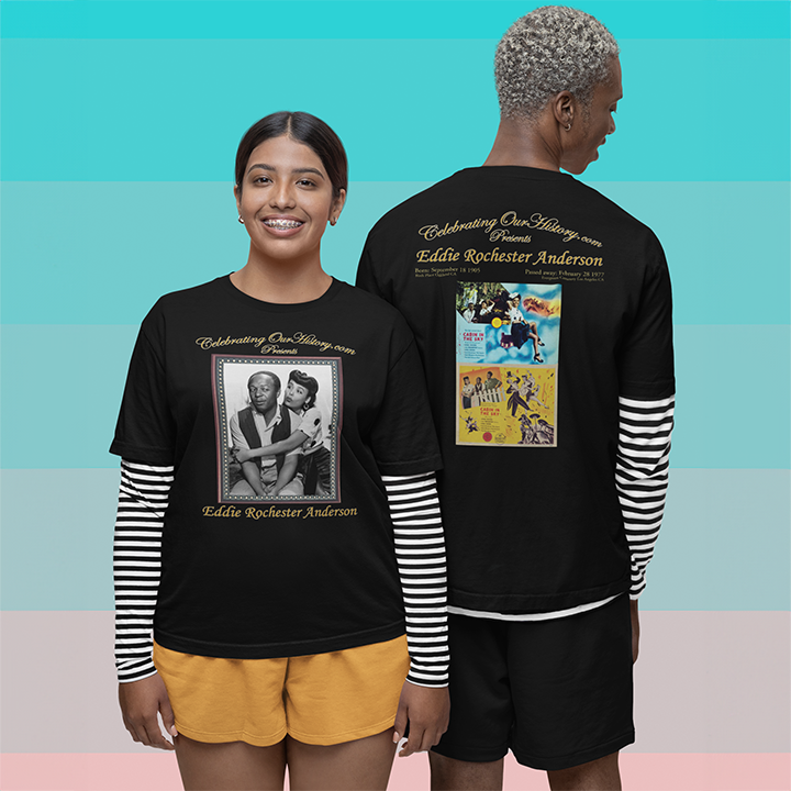 Eddie "Rochester" Anderson - Cabin in the Sky (1943) -  Front and Back Printed Concert Style T-Shirt