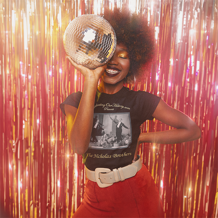 The Nicholas Brothers - Stormy Weather (1943) -  Front and Back Printed Concert Style Women's T-Shirt