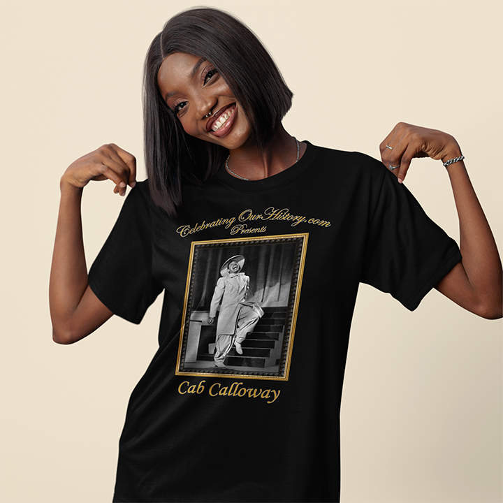 Cab Calloway - St. Louis Blues (1958) -  Front and Back Printed Concert Style T-Shirt