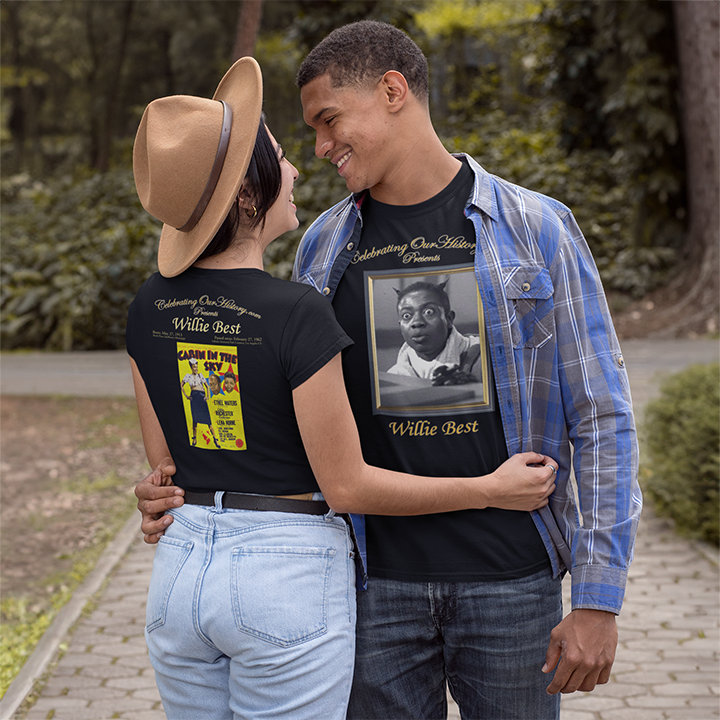 Willie Best - Cabin in the Sky (1943) -  Front and Back Printed Concert Style T-Shirt