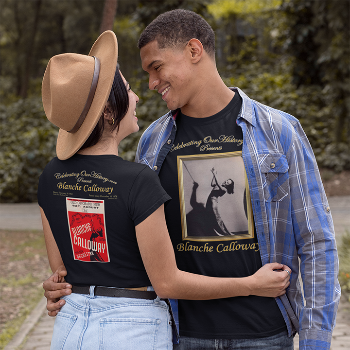 Blanche Calloway - Old Orchard Pier -  Front and Back Printed Concert Style T-Shirt